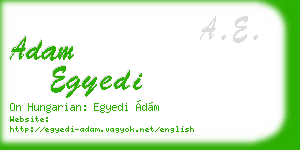 adam egyedi business card
